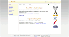 Desktop Screenshot of bends.se